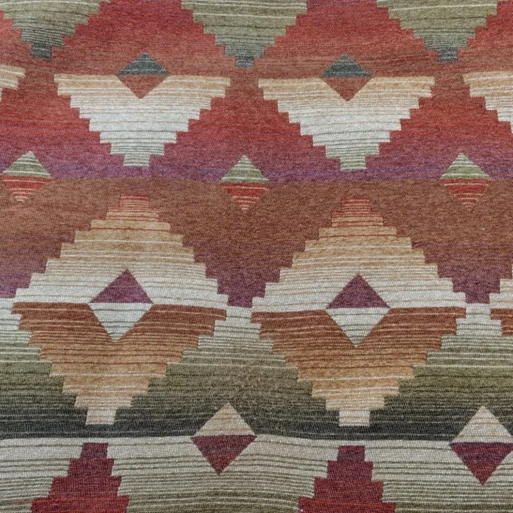 Croscill Santa Fe Aztec 2 Chenille Pillow Shams Quilted Southwestern StandardSz